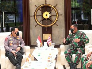 KSAL dan Kapolri Bertemu, Sepakat Perkuat Operasi Pengamanan di Perairan
