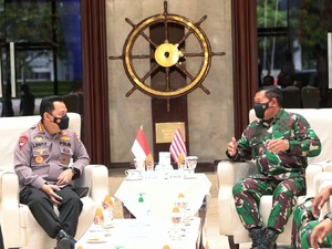 KSAL dan Kapolri Bertemu, Sepakat Perkuat Operasi Pengamanan di Perairan