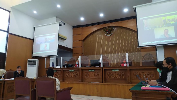 Sidang Jumhur Hidayat di PN Jakarta Selatan (Luqman Nurhadi/detikcom)