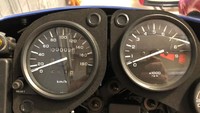Motor tak pernah dipakai, catatan odometer hanya 3 kilometer. Motor tak pernah dipakai, catatan odometer hanya 3 kilometer. Foto: Bringatrailer