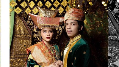 7 Foto Prewedding Atta Halilintar & Aurel, Serasi Pakai Baju Adat Minangkabau