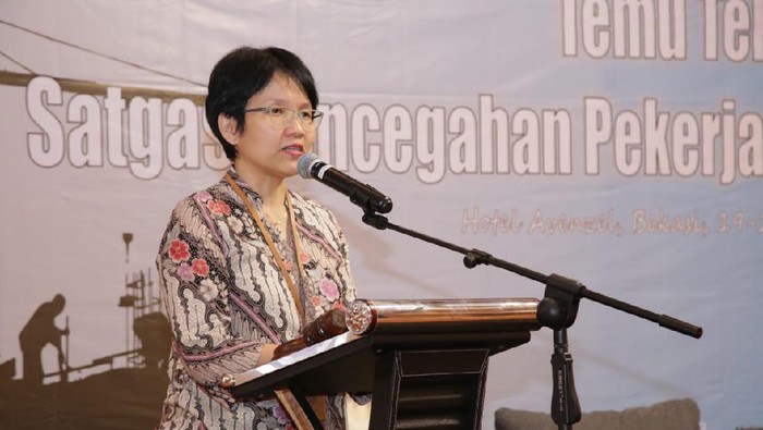 Direktur Perlindungan Penempatan Tenaga Kerja Luar Negeri (PPTKLN) Kemnaker, Eva Trisiana