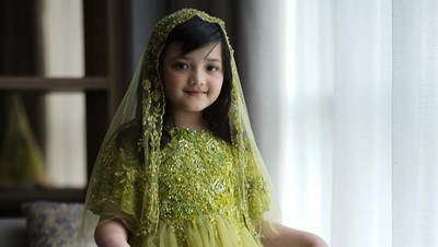 Foto: Gaya Arsy yang Menggemaskan di Acara Jelang Pernikahan Aurel Hermansyah