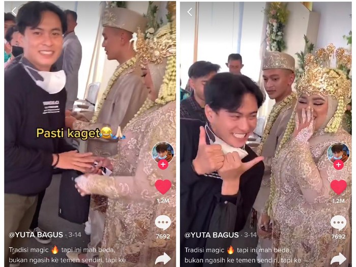 Kisah nyeleneh pria yang memberikan kado tisu Kisah nyeleneh pria yang memberikan kado tisu magic untuk pengantin.