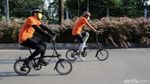 Menteri Sandi Ngantor Gowes Sepeda