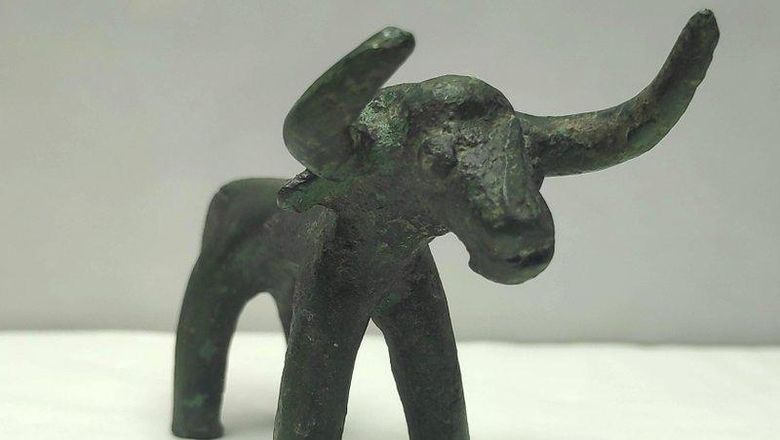 Patung Mirip Banteng Berusia Ribuan Tahun Mencuat Setelah Hujan Deras Patung Mirip Banteng Berusia Ribuan Tahun Mencuat Setelah Hujan Deras