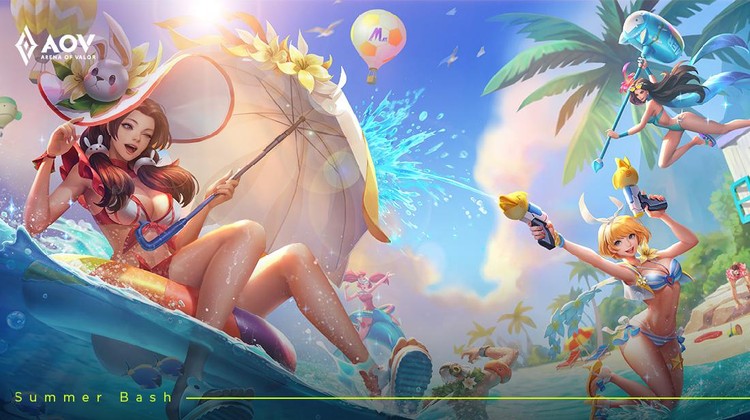 Promosi Summer Bash Party Arena of Valor Promosi Summer Bash Party Arena of Valor berupa skin terbaru