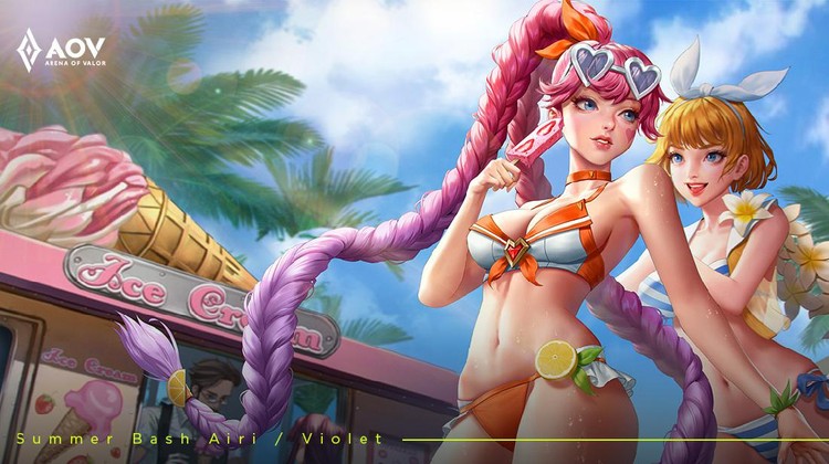 Promosi Summer Bash Party Arena of Valor Promosi Summer Bash Party Arena of Valor berupa skin terbaru