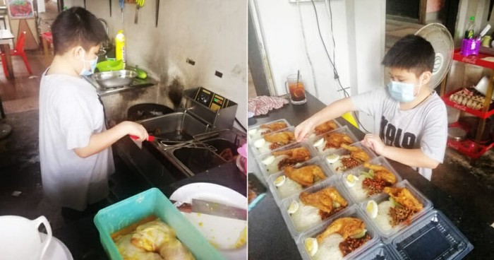 remaja 12 tahun jago masak dan jualan nasi lemak