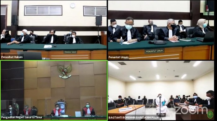 Tangkapan layar akun YouTube PN Jakarta Timur