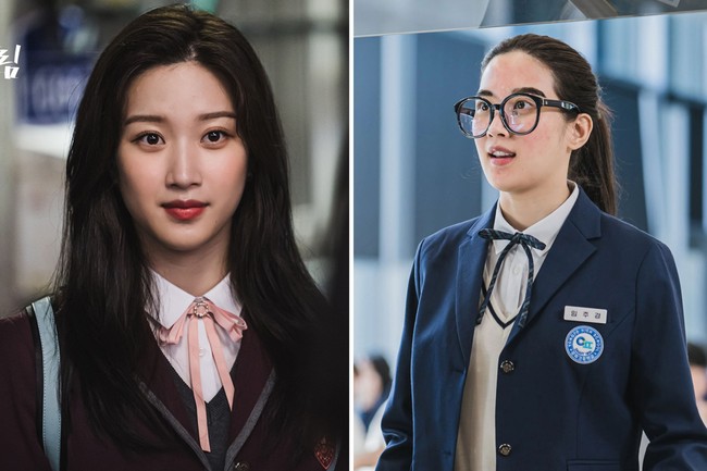 Artis Korea Moon Ga Young menjadi korban perundungan dalam drakor True Beauty. Ia pun memakai riasan makeup untuk menutupi wajah aslinya. Foto: dok tvN