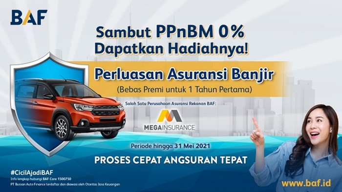BAF dan Asuransi Umum Mega Berkolaborasi Sambut PPnBM 0%