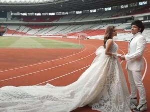 Bukan Endorse! Atta Halilintar dan Aurel Hermansyah Prewedding di GBK
