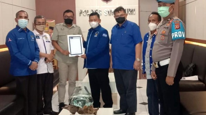 DPC Demokrat Sukabumi datangi polres sukabumi