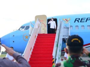 Bertolak ke Malut, Jokowi Akan Resmikan Terminal Bandara Kuabang-Tinjau Vaksinasi