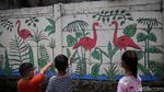 Kala Mural Bertema Hewan Jadi Sarana Edukasi Anak-anak di Bekasi