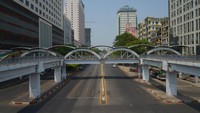Begini suasana di Kota Yangon, Myanmar, yang sepi saat para aktivis melakukan serangan diam, Rabu (24/3/2021).
