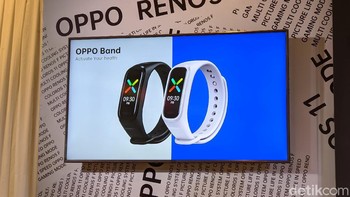 Gelang pintar bernuansa sporty ini hadir dalam dua pilihan warna yaitu hitam dan lavender. Sayangnya Oppo tidak menyediakan unit warna lavender untuk dicoba. Foto: Virgina Maulita Putri/detikINET