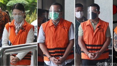 Potret Para Pemakai Rompi Oranye yang Wara-wari di KPK Hari Ini