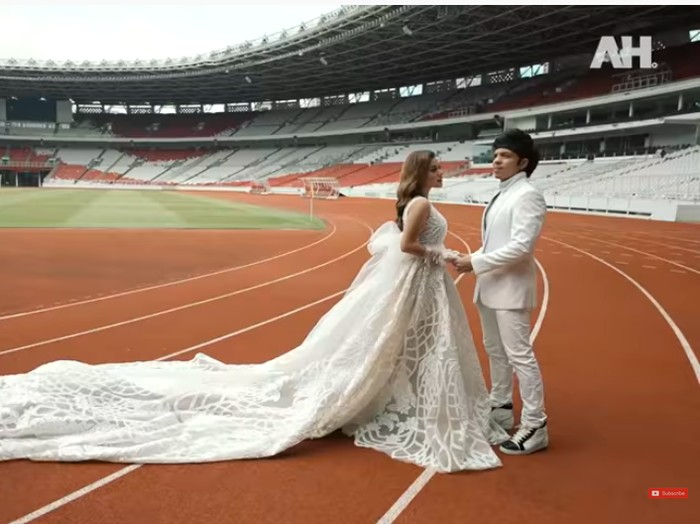 prewed Aurel Hermansyah dan Atta Halilintar di GBK