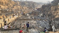 Kebakaran tersebut menyebabkan 15 orang meninggal dan 560 orang terluka. AP Photo/ Shafiqur Rahman