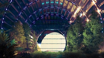 Konfigurasi perkotaan harus mempertimbangkan sistem pendukung kehidupan, seperti produksi makanan, udara, dan air. Foto: ABIBOO studio / SONet