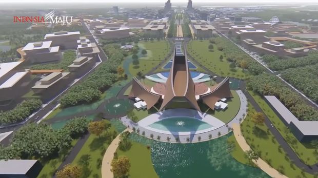 Istana Presiden di Ibu kota Baru (Foto: Dok. Tangkapan Layar Youtube)