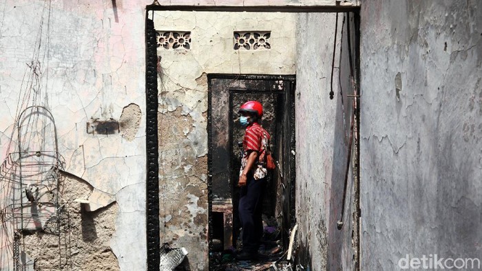 Kondisi Rumah yang Terbakar dan Tewaskan 10 di Matraman Kebakaran terjadi di permukiman di Matraman, Jakarta Timur (Jaktim), Kamis (25/3/2021). Ada 10 orang yang tewas akibat kebakaran tersebut.