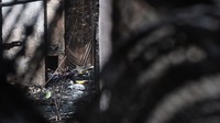 Kebakaran diduga karena korsleting. (Andhika Prasetia/detikcom)