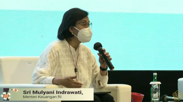 Menteri Keuangan Sri Mulyani Indrawati dalam Acara Temu Stakeholder Untuk Percepatan Pemulihan Ekonomi Nasional. (Tangkapan Layar Youtube Kemenkeu RI)