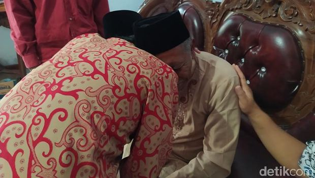 Muhammad Masim Masruri atau Pak Sim pulang setelah 30 tahun hilang, Kabupaten Magelang, Kamis (25/3/2021).