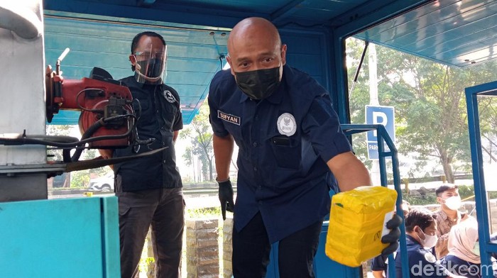 Pemusnahan sabu oleh BNN Jabar.
