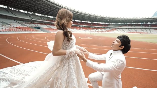 prewed atta dan aurel di gbk