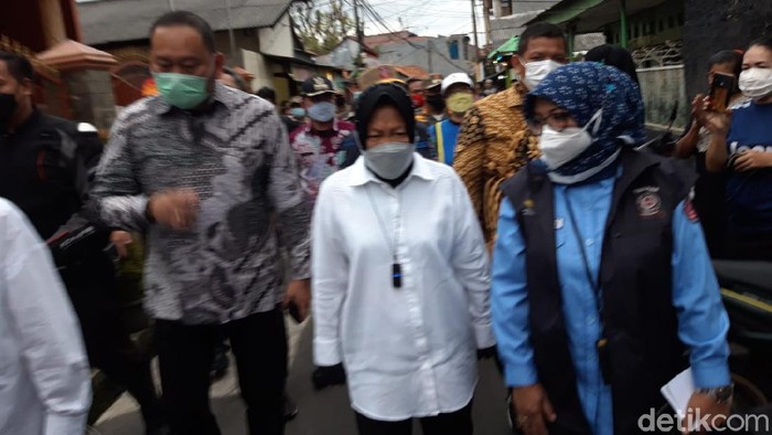 Risma tinjau lokasi kebakaran maut di Matraman Jaktim