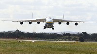 Sampai hari ini, Mriya tetap menjadi pesawat terberat dan terbesar yang pernah dibuat. Getty Images/Paul Kane  