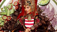 Busana tersebut dipilih sebagai National Costume yang dibuat dari Jember Fashion Carnaval. Dok. Pribadi