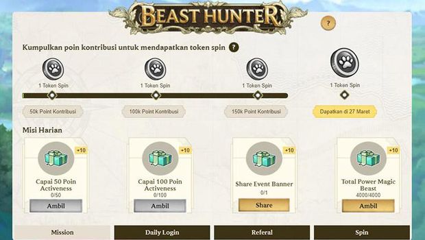 Dapatkan 1 Epic Magic Beast Setiap Hari dari Event Beast Hunter di FAIRY TAIL: Forces Unite!