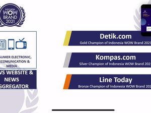 detikcom Raih Gold Champion of Indonesia di WOW Brand Festive Day 2021