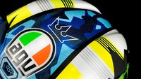 Raja memiliki mahkota baru, begitu unggahan AGV Helmet yang menampilkan helm Joan Mir untuk musim 2021 Foto: Dok. AGV Helmet