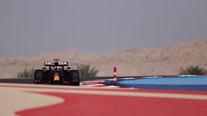 Max Verstappen BAHRAIN, BAHRAIN - MARCH 26: Max Verstappen of the Netherlands driving the (33) Red Bull Racing RB16B Honda drives on track during practice ahead of the F1 Grand Prix of Bahrain at Bahrain International Circuit on March 26, 2021 in Bahrain, Bahrain. (Photo by Lars Baron/Getty Images)