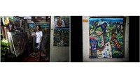 Nasimin (53) asal Cilacap mulai melukis 1987. Pria kelahiran tahun 1968 ini merupakan seniman lukis yang memiliki karakter kehidupan sehari-hari, sosial dan keluarga.