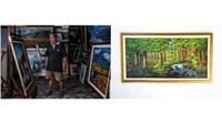 Sumardi (67) seniman asal Purwokerto kelahiran 20 Oktober 1953. Mbah Sumardi memasuki dunia profesional seni lukis dari tahun 1987, di tahun tersebut beliau telah masuk ke Pasar Seni Ancol. Mbah Sumardi dikenal dengan spesialis lukisan kanvas bertemakan alam.