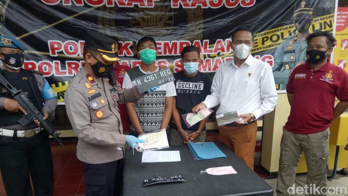 Perot dan Gembel ditangkap polisi karena curi motor driver ojol