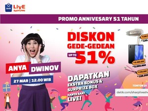 Ikutan Detikcom Live Shopping, Belanja Online Diskon hingga 51%!