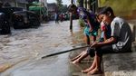 Sungai Meluap, Jalan Raya Sapan Tegalluar Tergenang