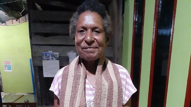 Tenun Terfo dari Suku Sobey di Papua