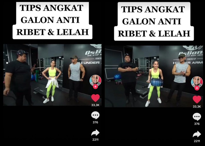 Tips Angkat Galon Anti Ribet dan Nyeri ala Cinta Laura, Simak Yuk!