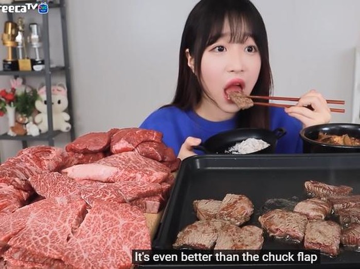 youtuber mukbang youtuber mukbang 3 kg steak dan 5 kg mie