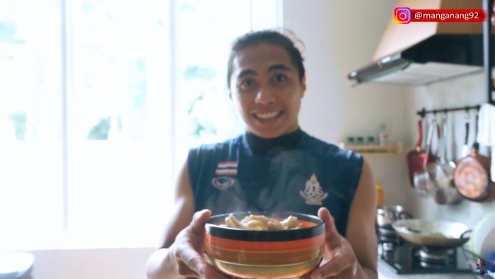 Aprilio Manganang Jago Masak, Pernah Bikin Ceker Sambal Ijo