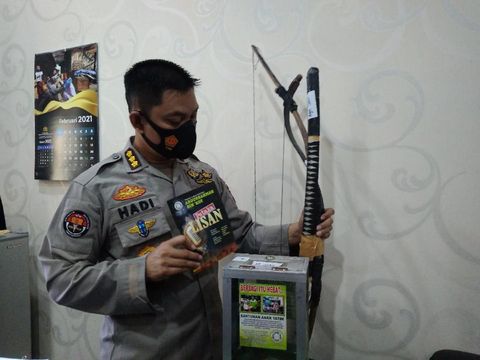 Barang bukti kasus dugaan terorisme (Datuk Haris-detikcom)